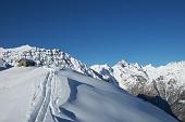 Scialpinistica da Lizzola al Passo di Manina e Monte Sasna nella splendida giornata del 16 gennaio 2010 -  FOTOGALLERY